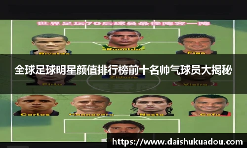 全球足球明星颜值排行榜前十名帅气球员大揭秘